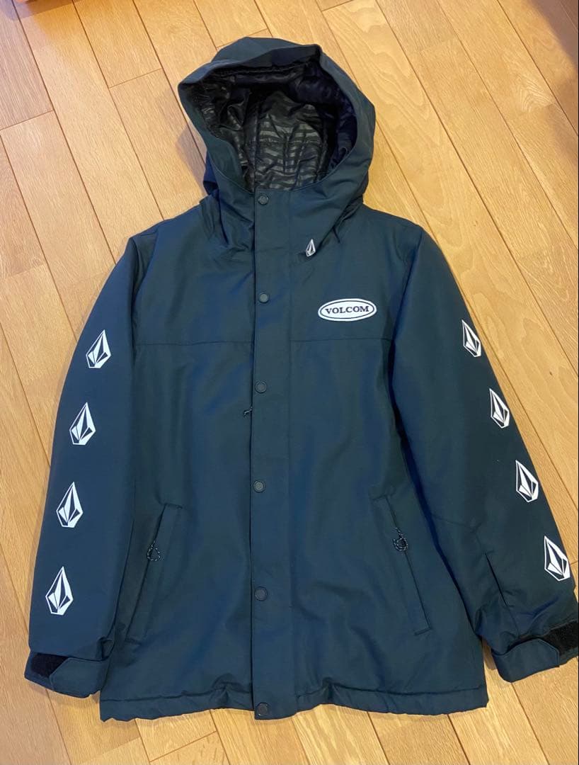VOLCOM スノーボード　スキー　ウェアセット 黒/青　クリーニング済み