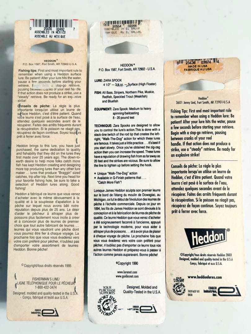 heddon ヘドン マグナムトーピード ザラスプーク バンプスプーク