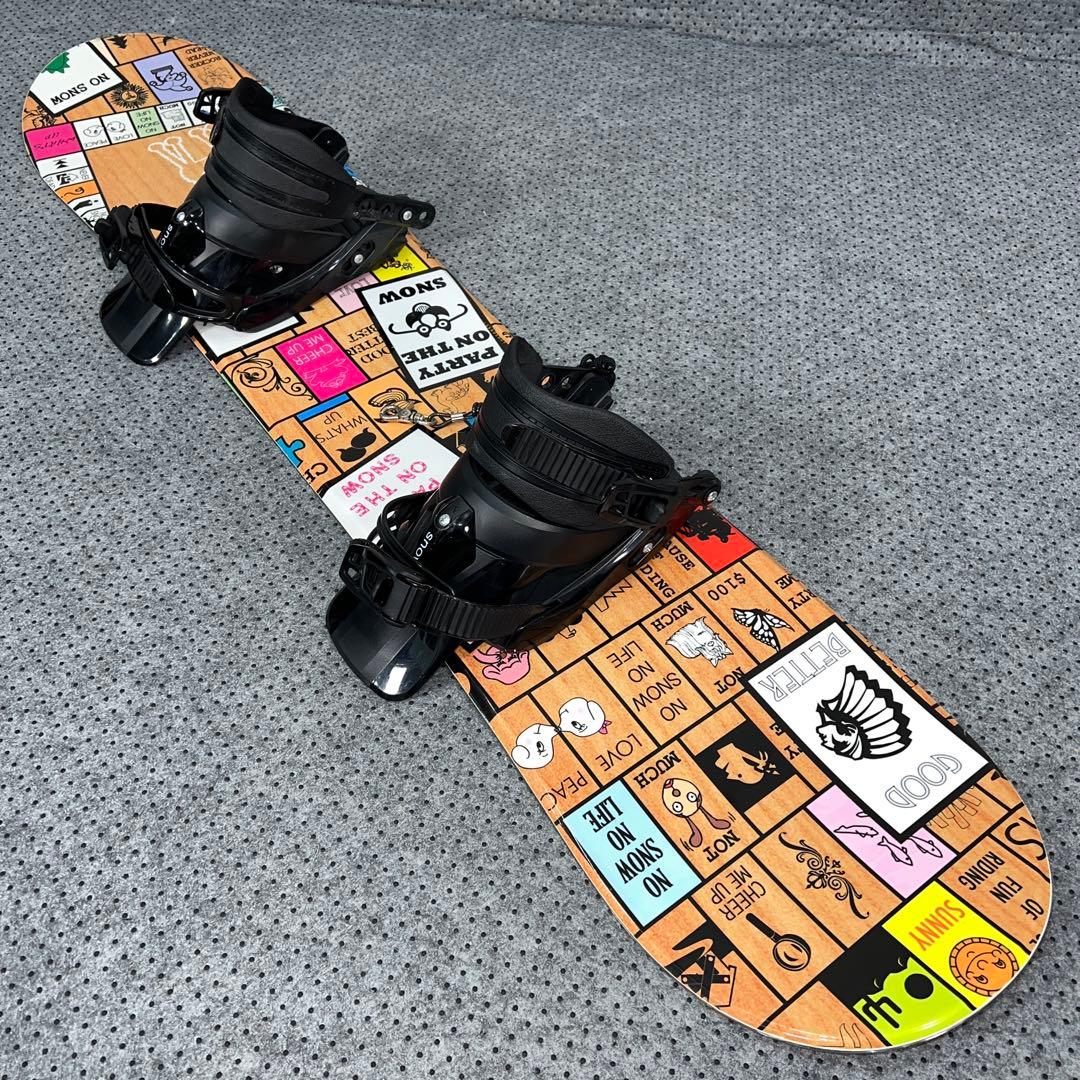 １回使用 キッズスノーボード 120cm SLQ×バイン×ダイヤルブーツ