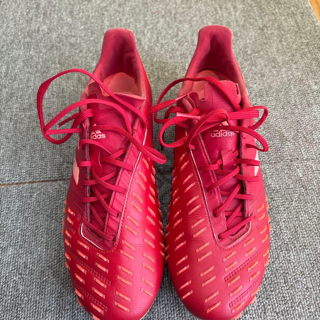 adidas サッカーシューズ レッド スパイク ラグビーシューズ
