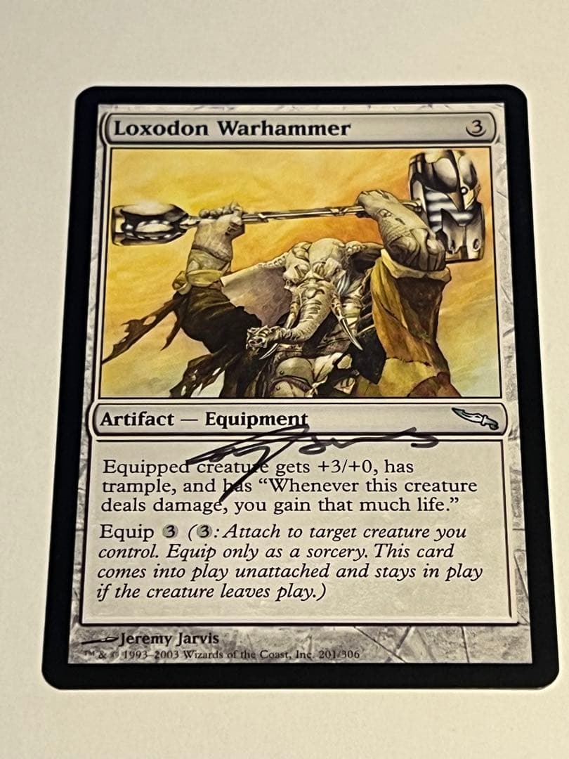 MTG ロクソドンの戦槌 アーティストプルーフ スケッチ入り