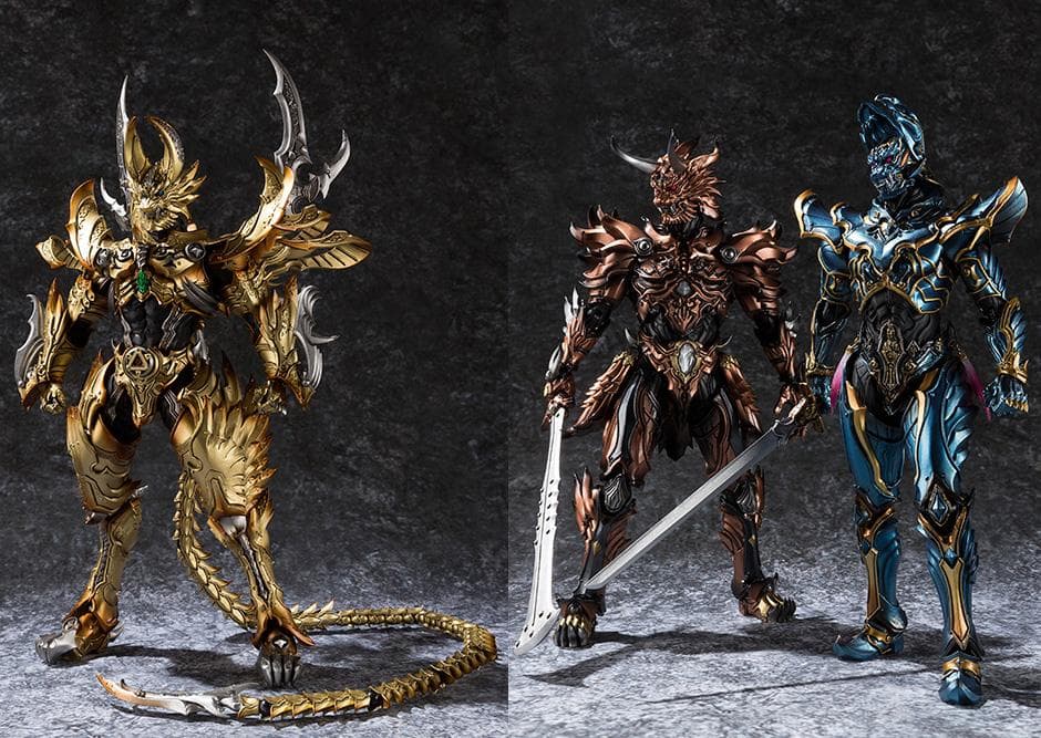 魔戒可動 光覚獣身ガロ 幻影騎士クロウ 邪骨騎士ギルのセット 牙狼GARO