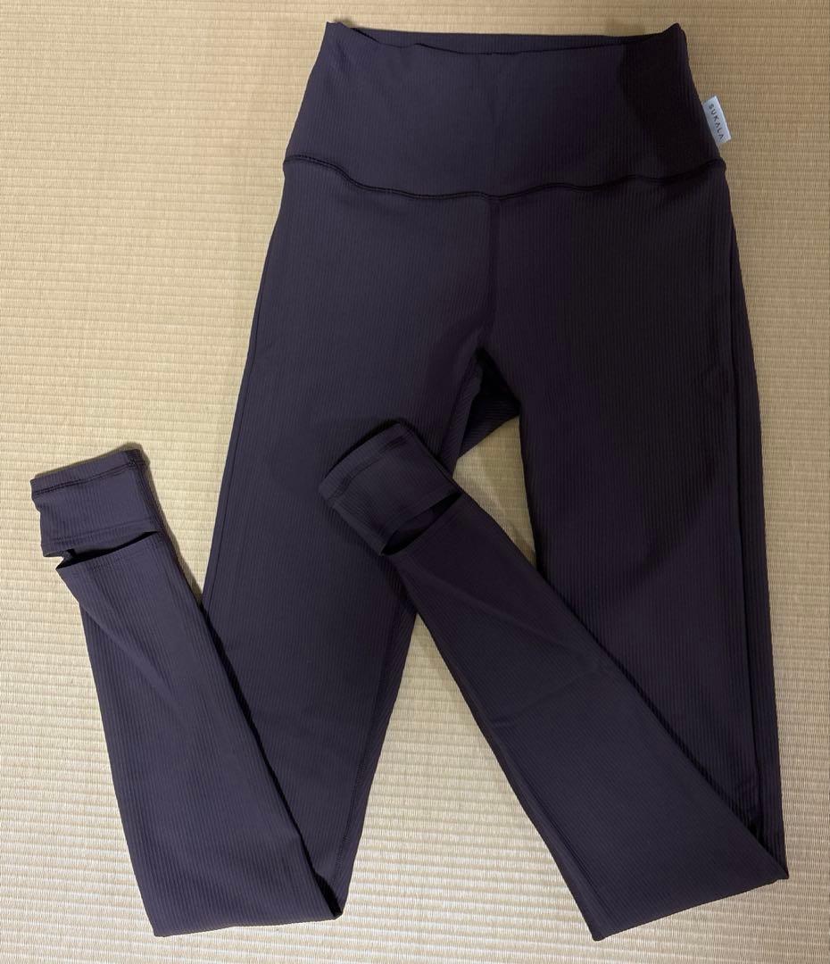 美品　SUKALA リブトレンカレギンス　スカーラ　ブラウンＳ