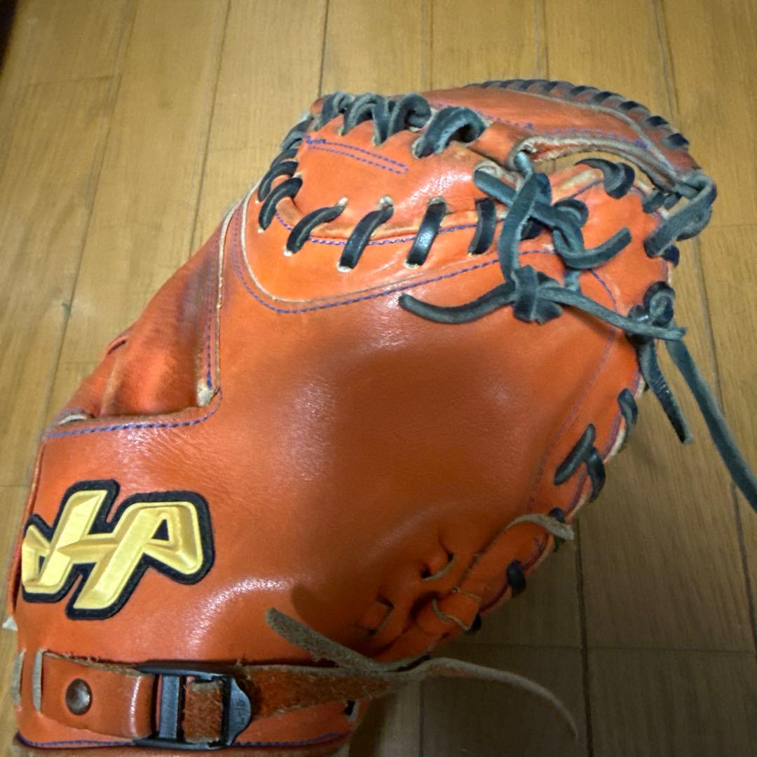 硬式キャッチャーミット ハタケヤマ甲斐拓也選手モデル PRO-M62Vオレンジ