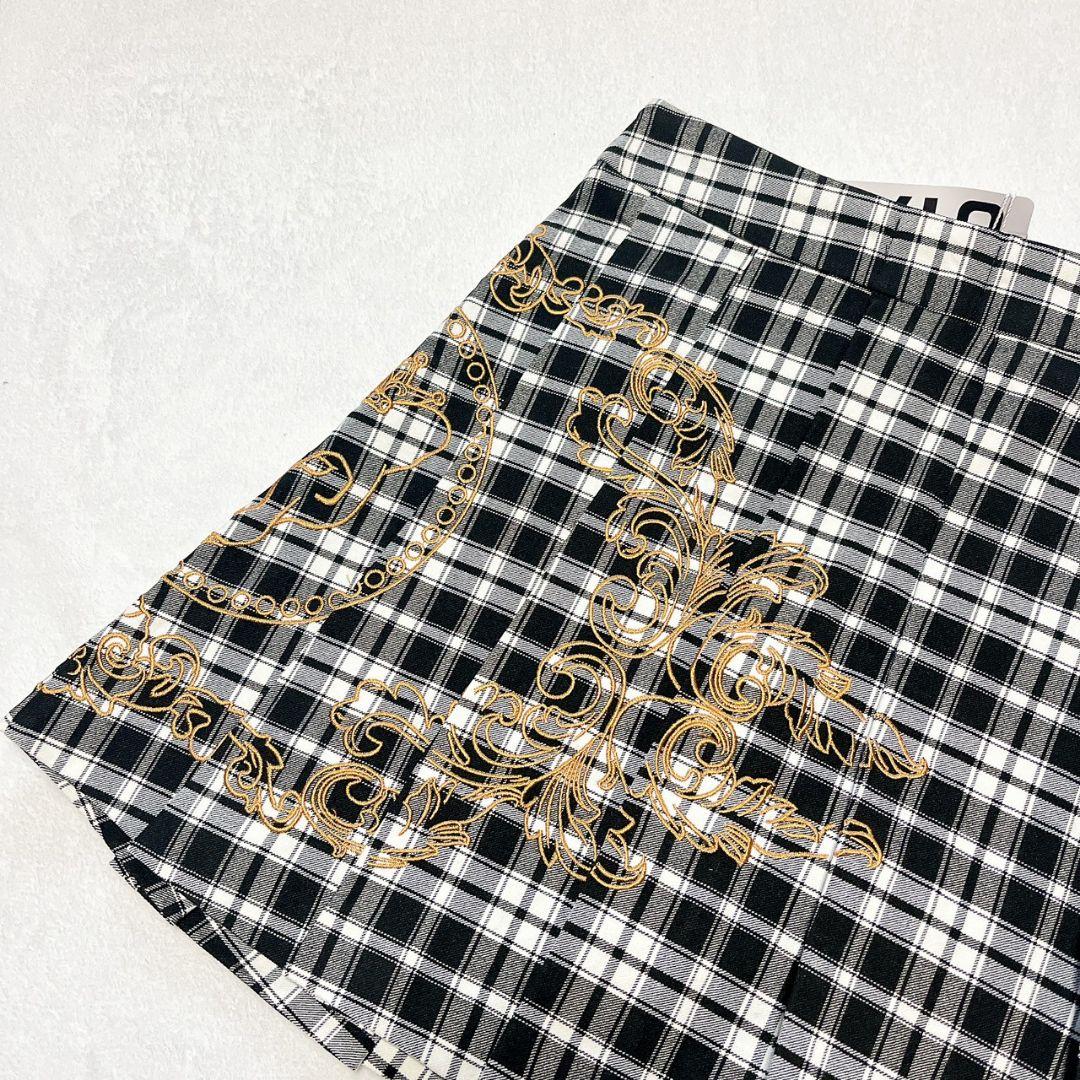新品　UTAA　ユタ　ゴルフ　チェックスカート　M