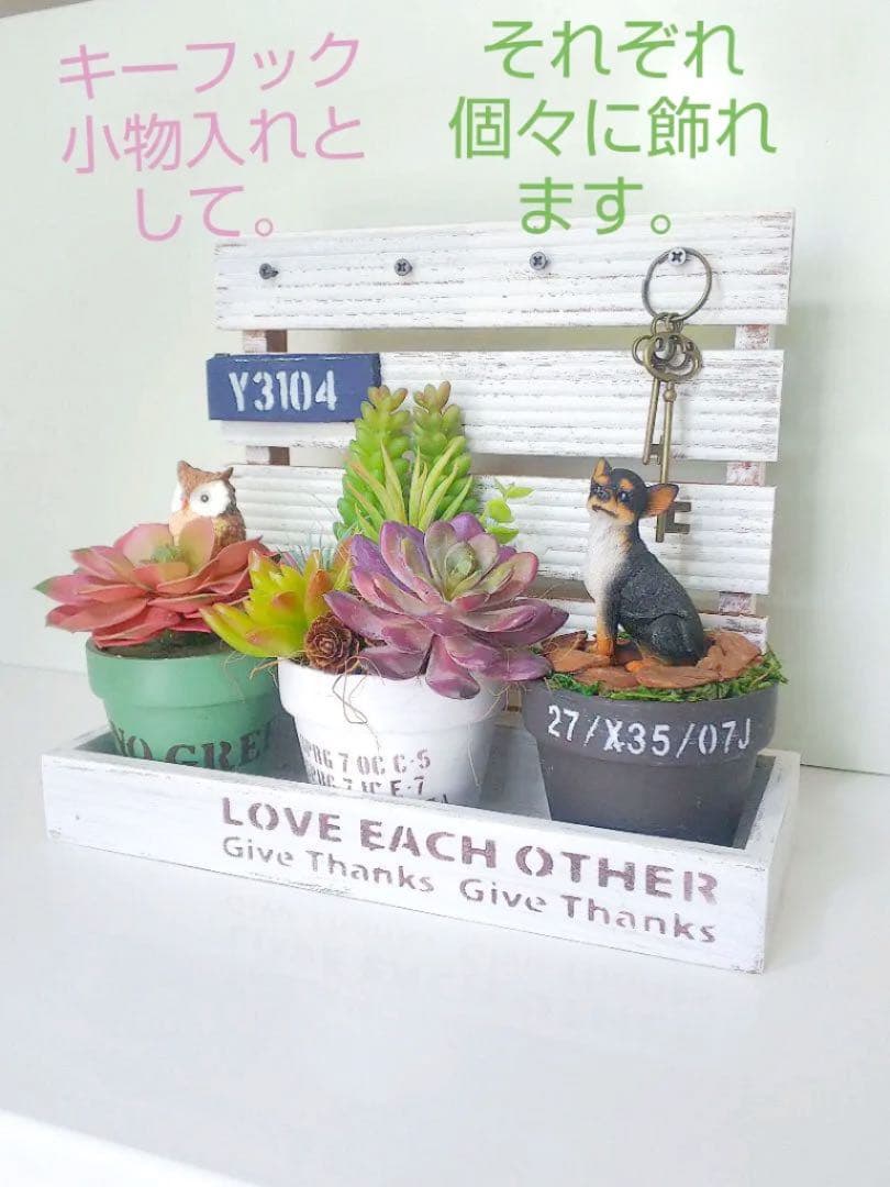多肉植物 寄せ植え (男前フェイク多肉)