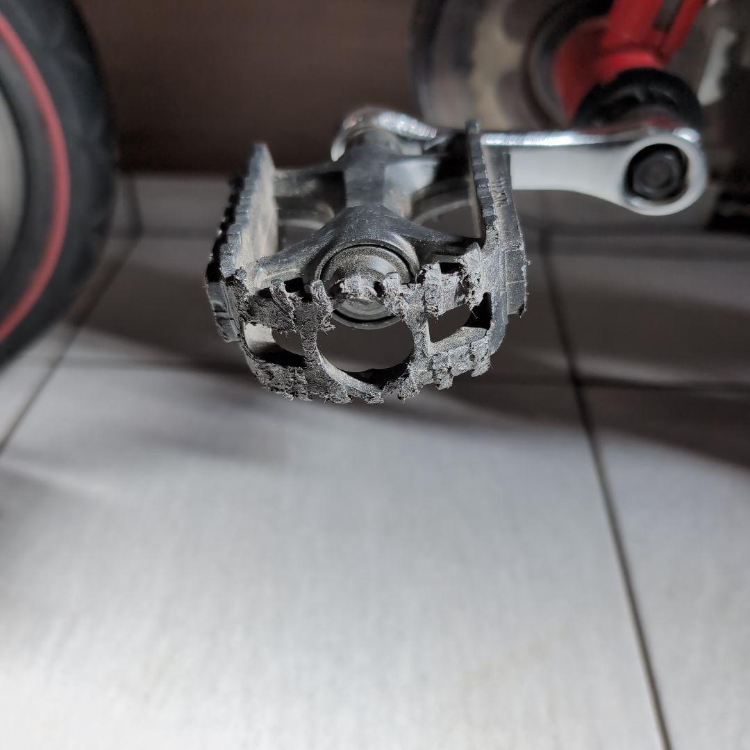 初代へんしんバイクhenshin bike キッズバイク　レッド　スタンド付き