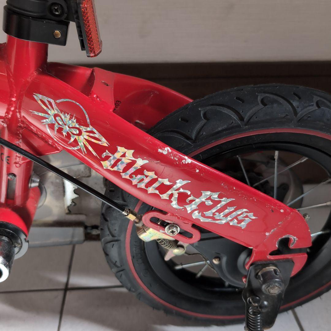 初代へんしんバイクhenshin bike キッズバイク　レッド　スタンド付き