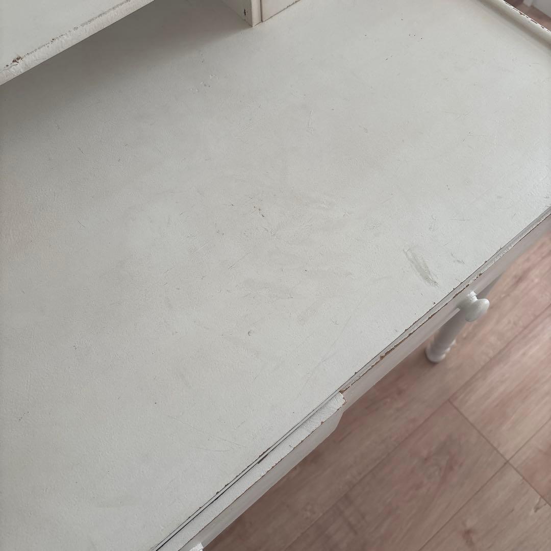 アンティーク風　ライティングデスク　机　ホワイト家具