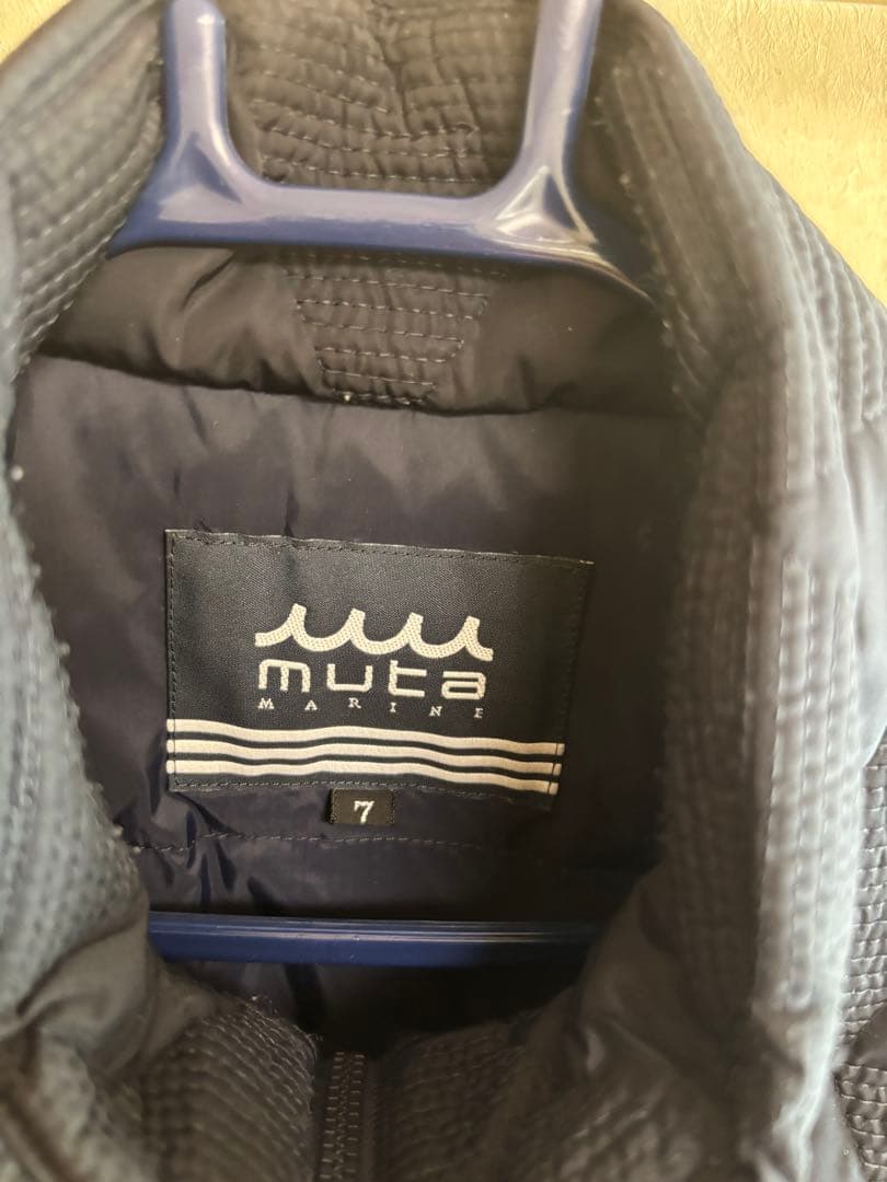 muta MARINE ムータ ダウンベスト ネイビー サイズ7
