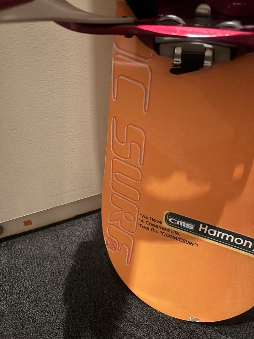 お得‼️お値下中‼️スノーボード イエローオレンジ cosmicsurf カバー付き