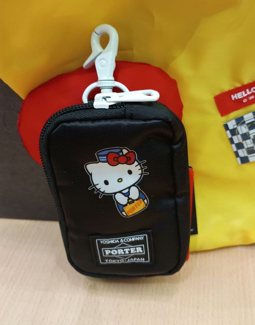 【新品】HELLO KITTY × PORTER マルチポーチ ブラック