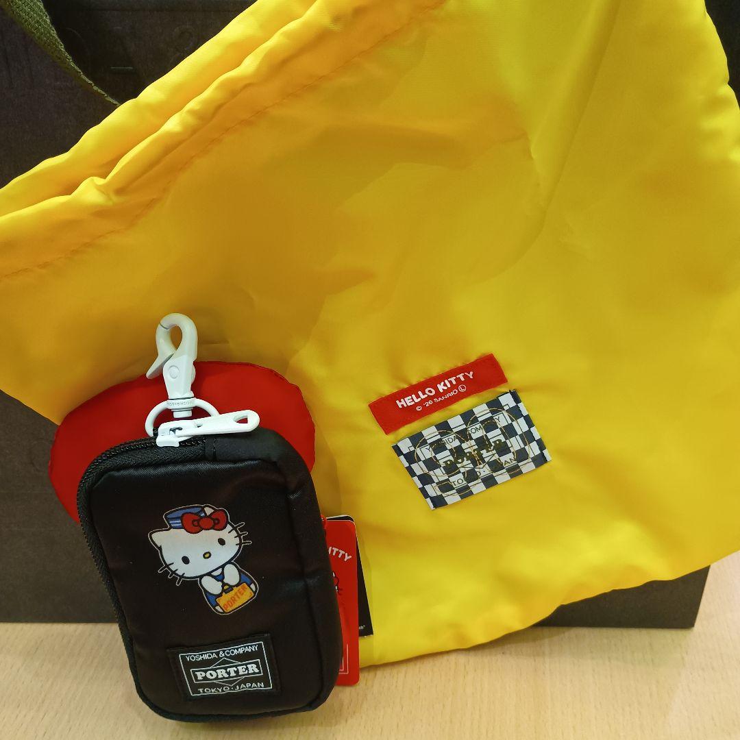 【新品】HELLO KITTY × PORTER マルチポーチ ブラック