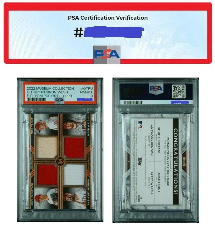 大谷翔平 TOPPS MUSEUM COLLECTION RELICS カード