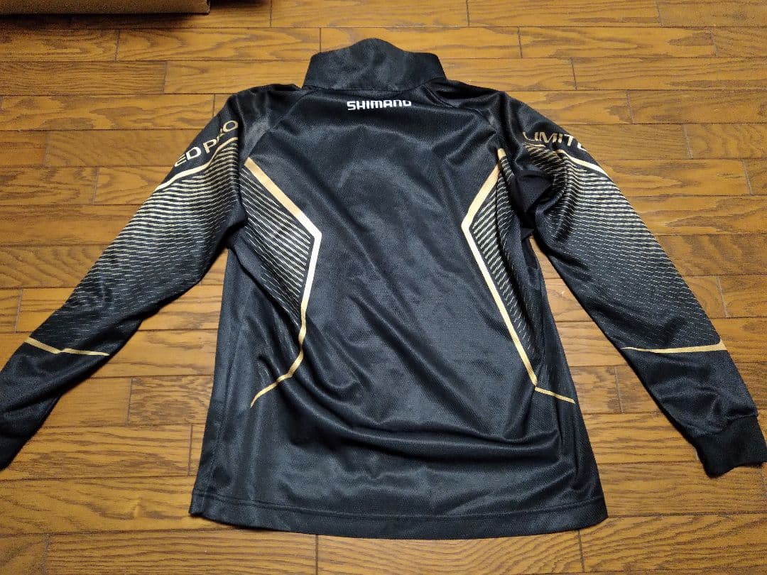 SHIMANO LIMITED PRO フルジップシャツ　長袖　M ブラック