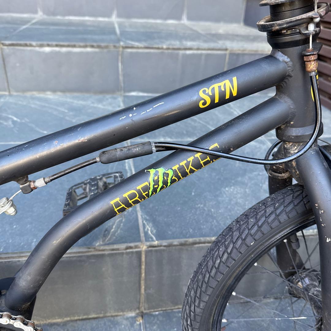 STN BMX自転車 ブラック AREBIKE