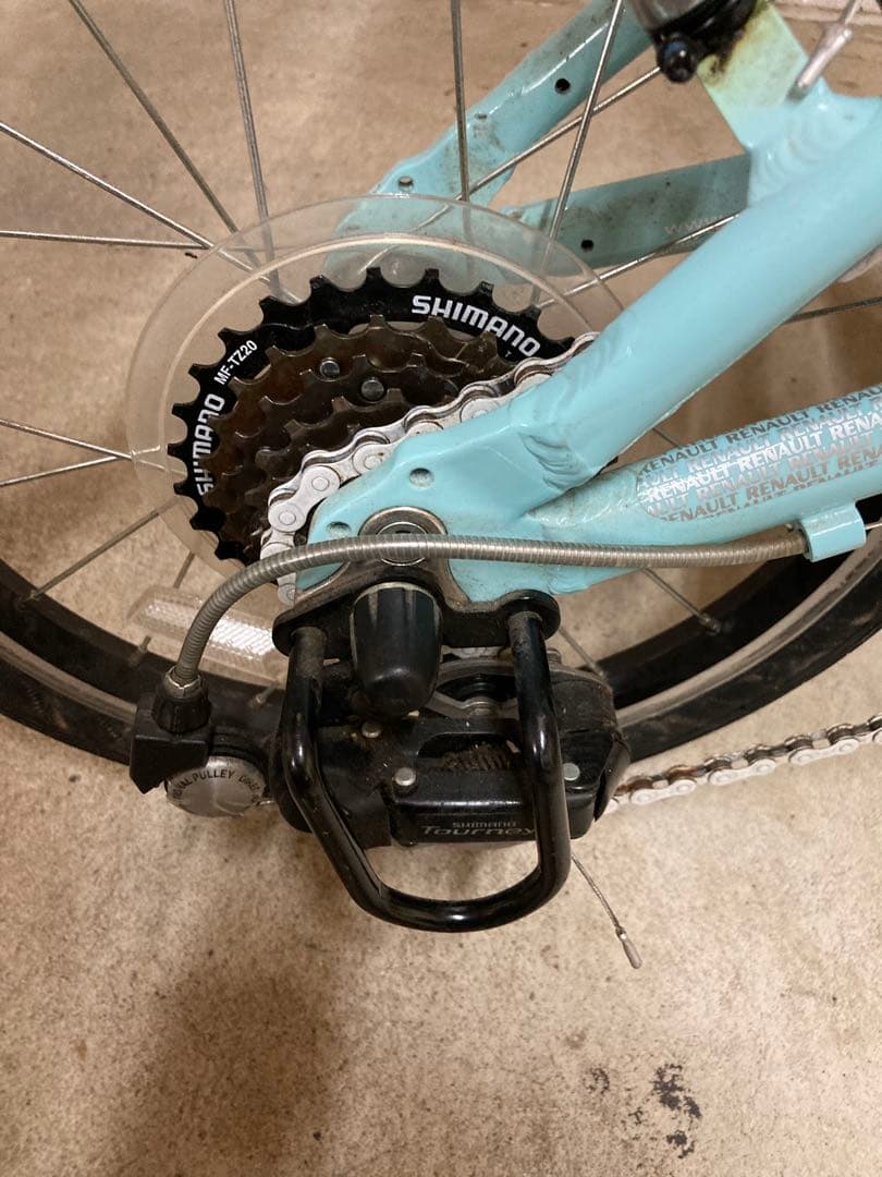 RENAULT 折りたたみ自転車 青
