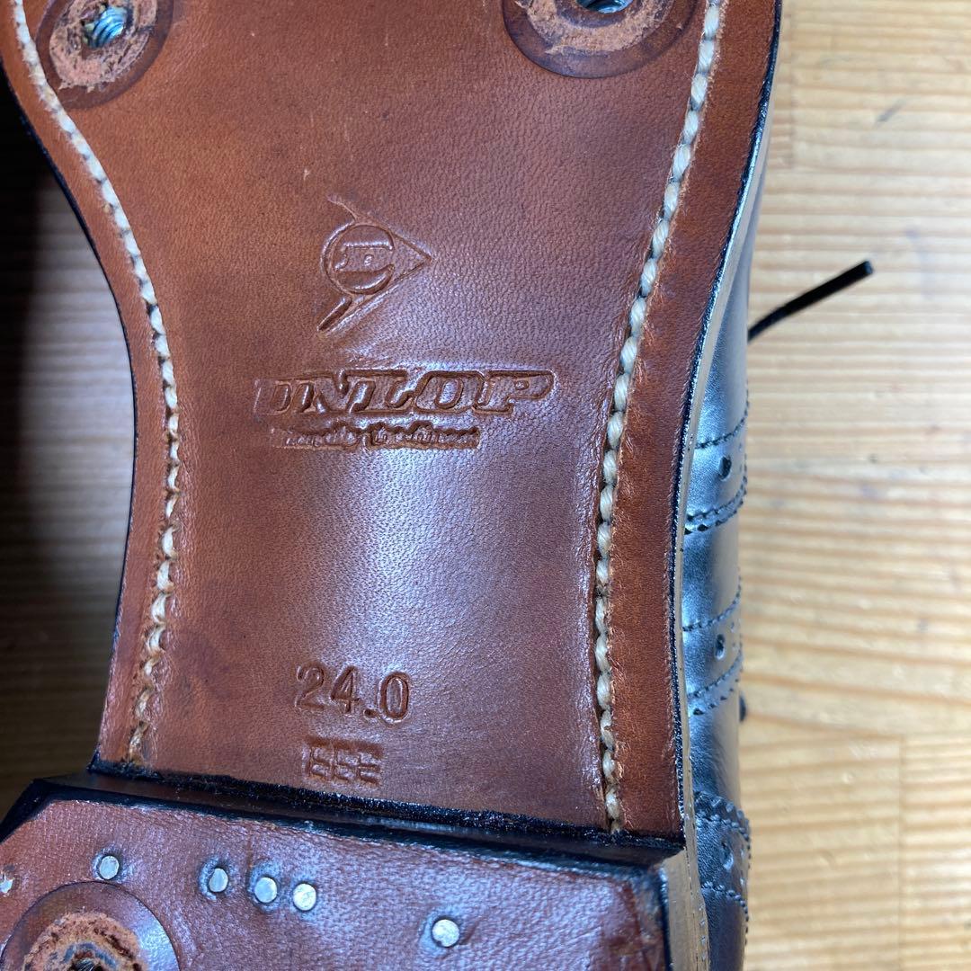 DUNLOP CLASSIC ゴルフシューズ ウイングたチップ ブラック 未使用