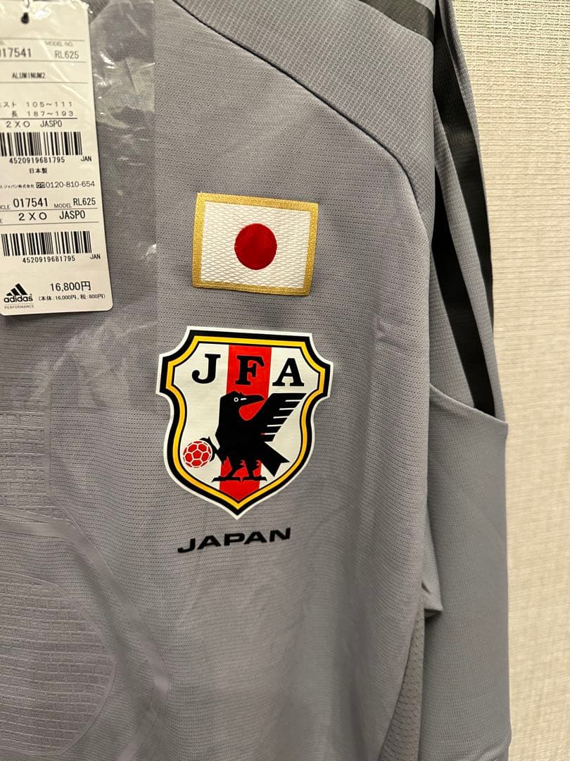 adidas 10/11日本代表 ゴールキーパーユニフォーム Ｏサイズ グレー