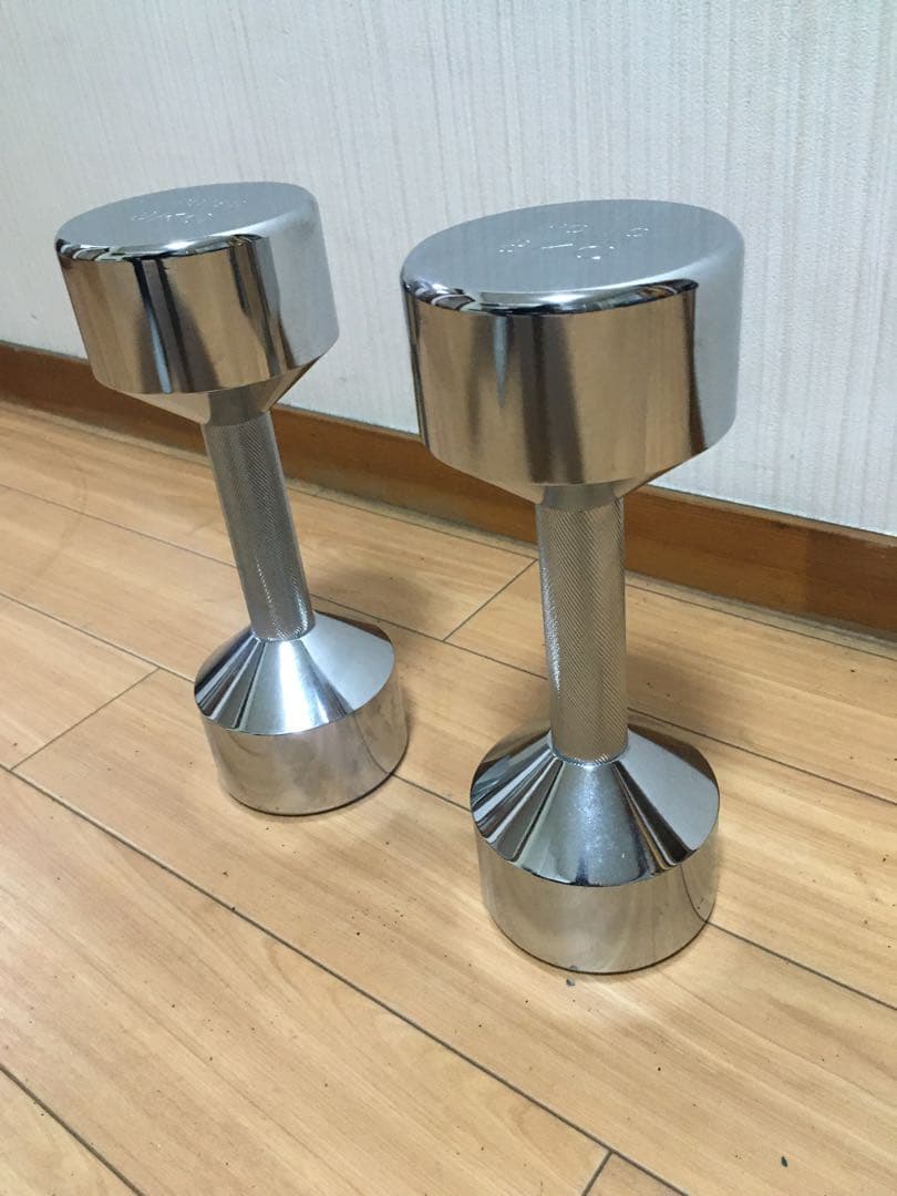 IROTEC クロム ダンベル 8KG x 2個セット