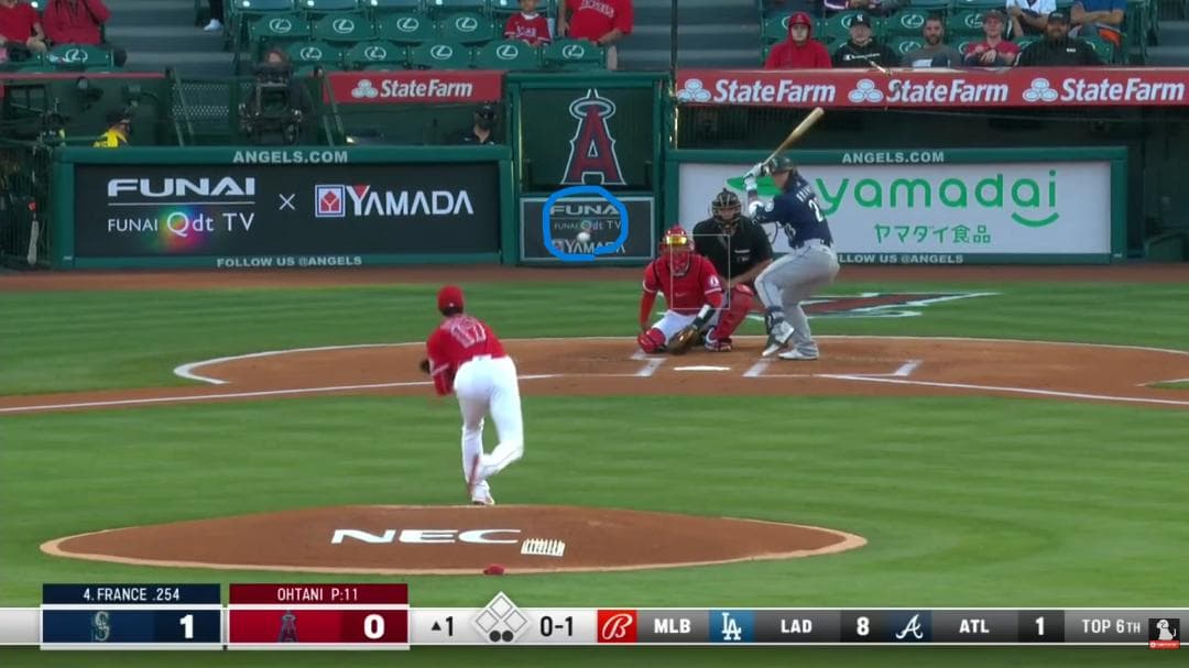 大谷翔平 ボール　実投球　2021年　勝利球　MVP獲得年