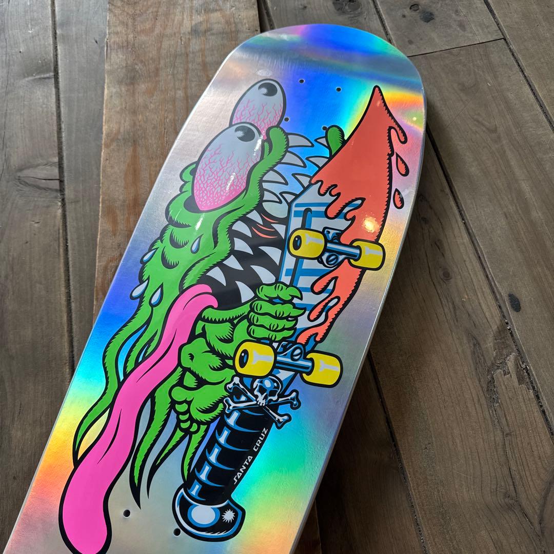 SantaCruz MeekSlasher Silverスケボーデッキ10.1㌅