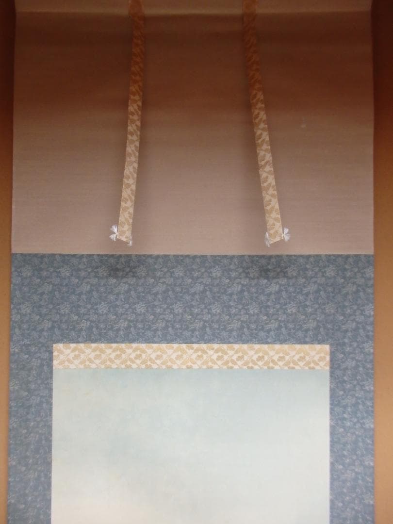 日本画家 吉原芳仙『雪景』絹本　掛け軸　直筆保証