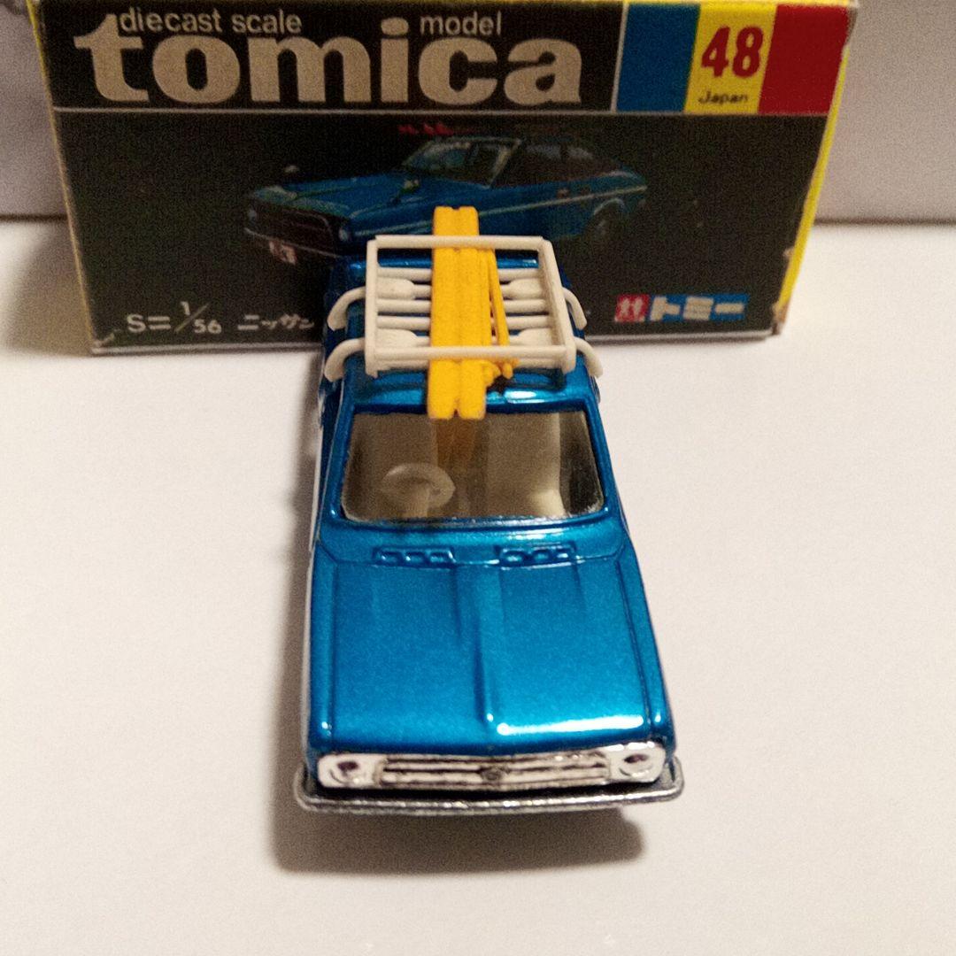 トミカ　黒箱48　ニッサン　サニー1200　スキーキャリア　日本製　極美品