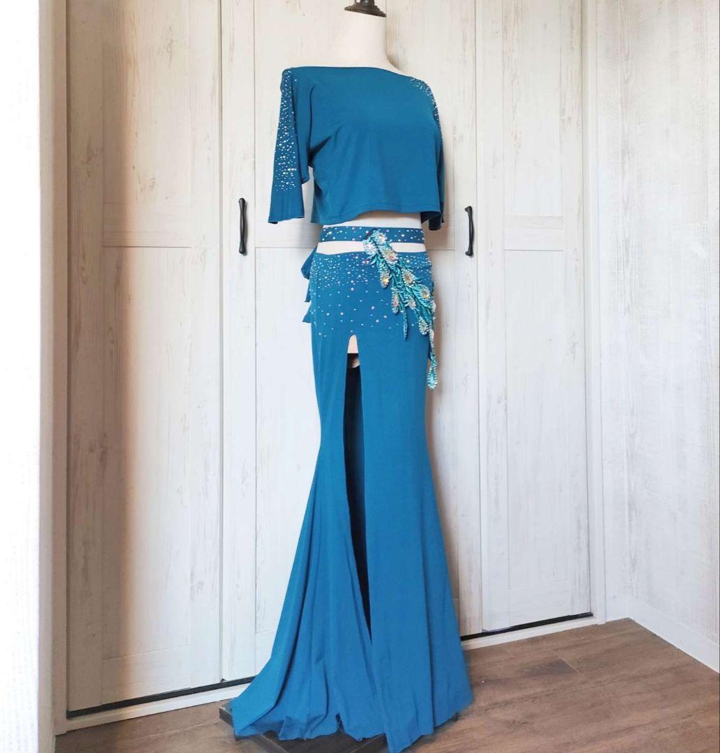 ★新品★ベリーダンス衣装ドレス　トップス　スカート　レッスン着ウェア練習着セット
