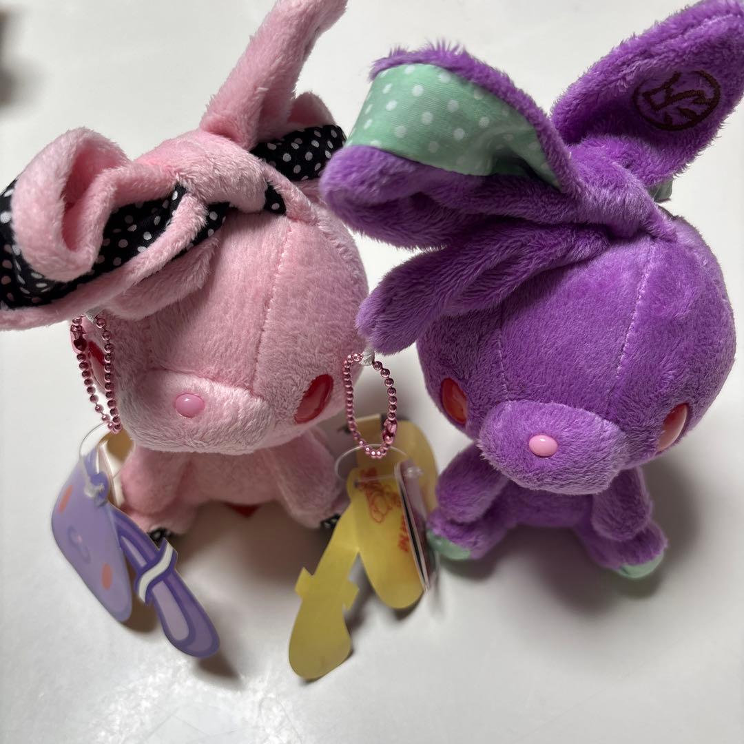 汎用うさぎ チャックス GP ぬいぐるみ ドット ひとくちサイズ 2個セット