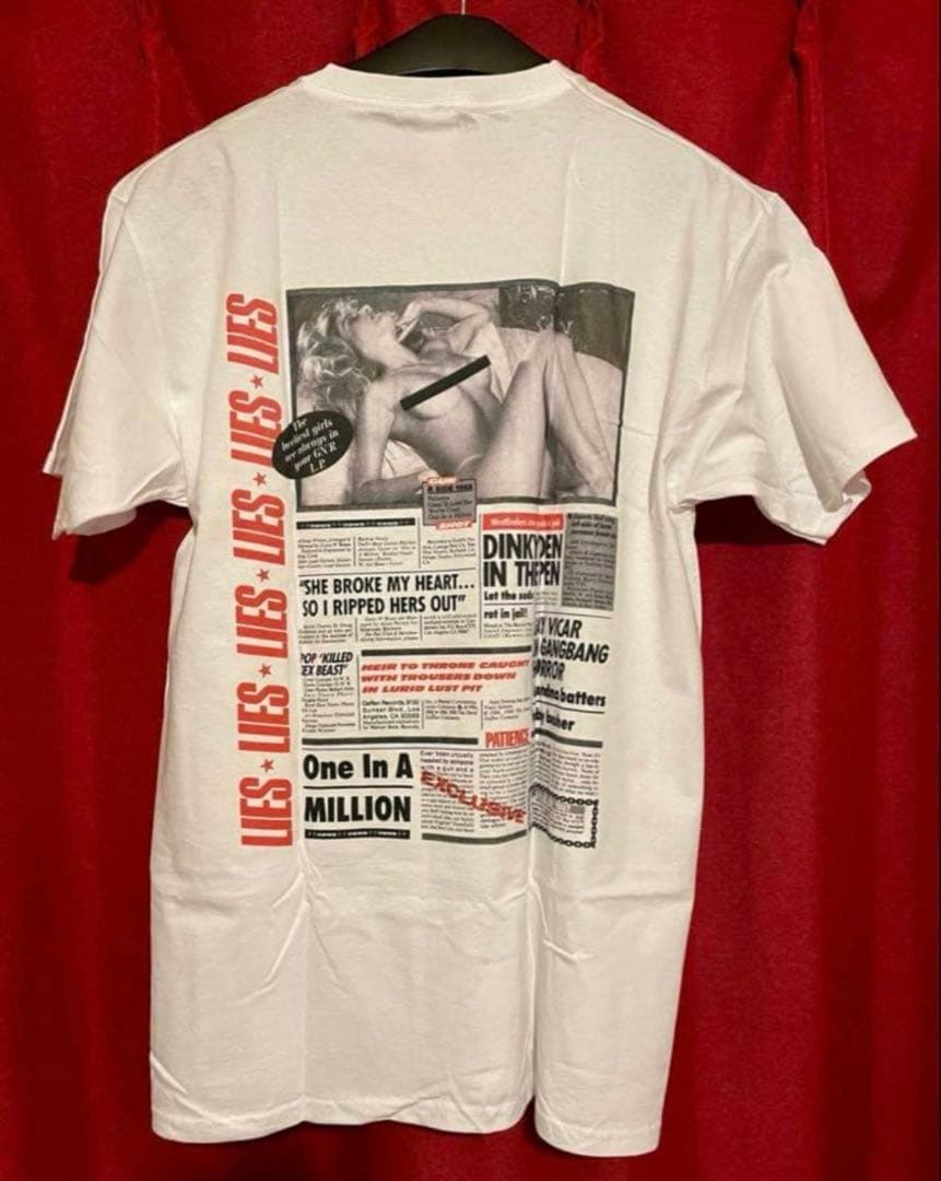 ガンズ＆ローゼス　GN’R Lies Tシャツ　L