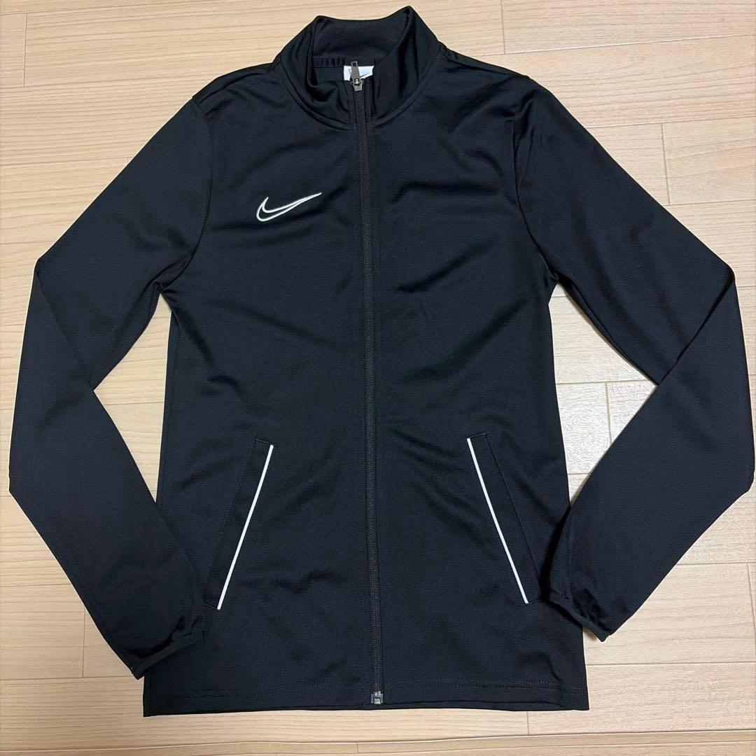 美品 ナイキ DRY-FIT ジャージ 上下セット ワンポイント ブラック S