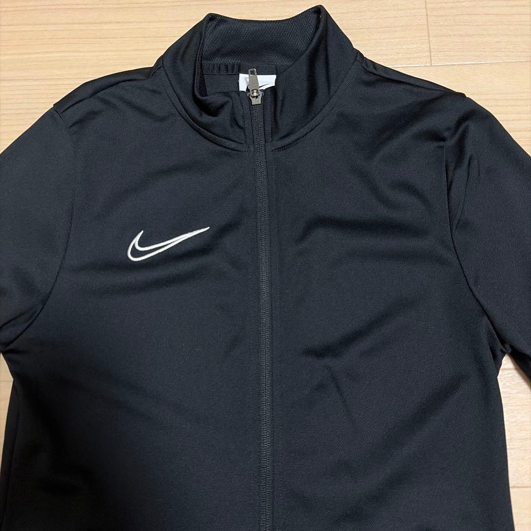 美品 ナイキ DRY-FIT ジャージ 上下セット ワンポイント ブラック S