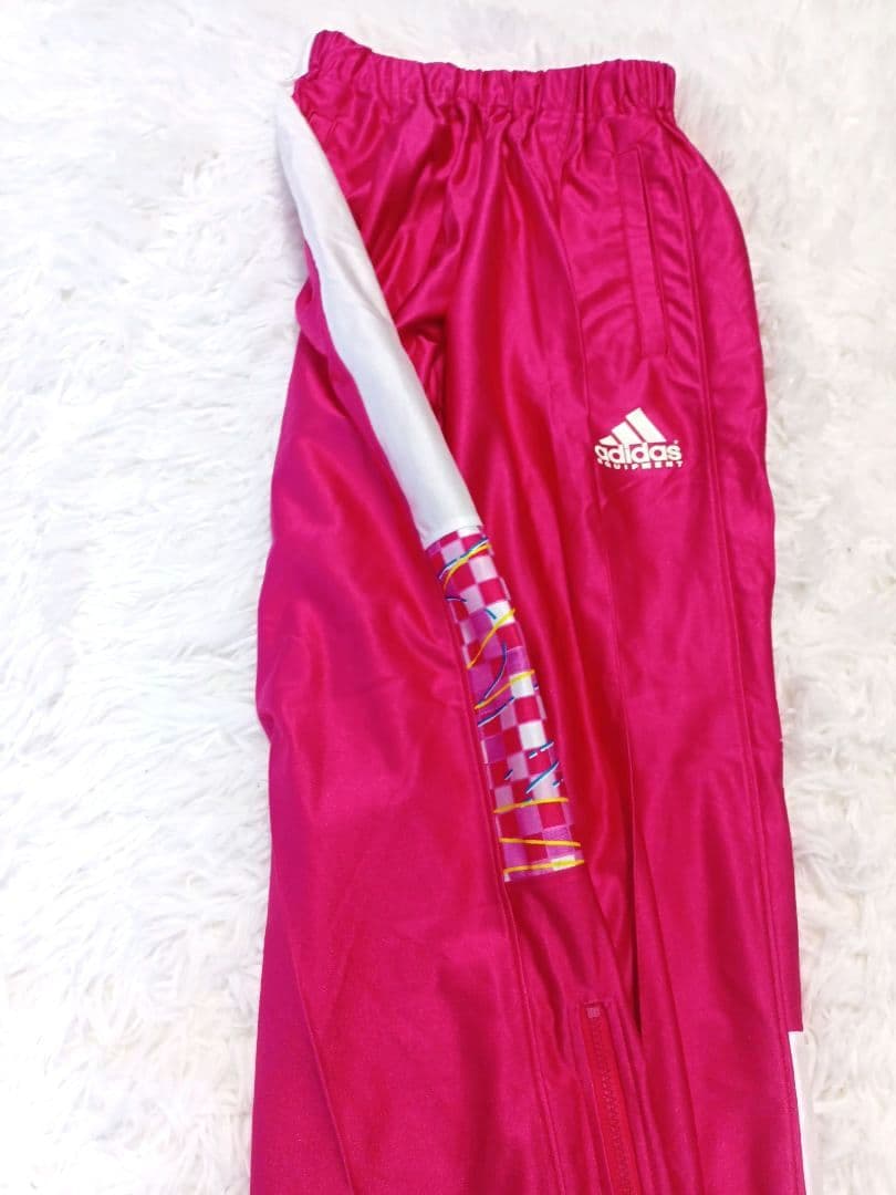 90s アディダス デサント フランス ジャージ セットアップ ピンク S M