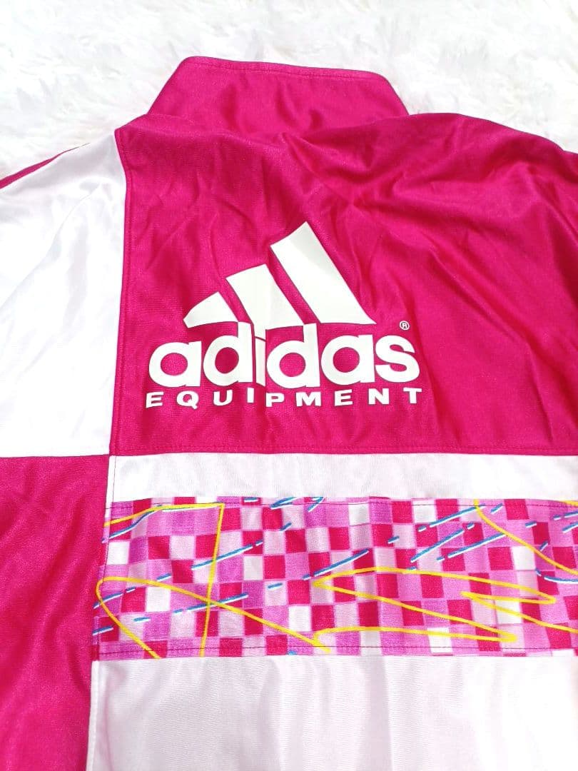 90s アディダス デサント フランス ジャージ セットアップ ピンク S M