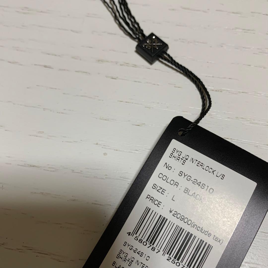 SY32 エスワイサーティトゥゴルフ ★SYG インターロック 長袖シャツ★黒Ｌ