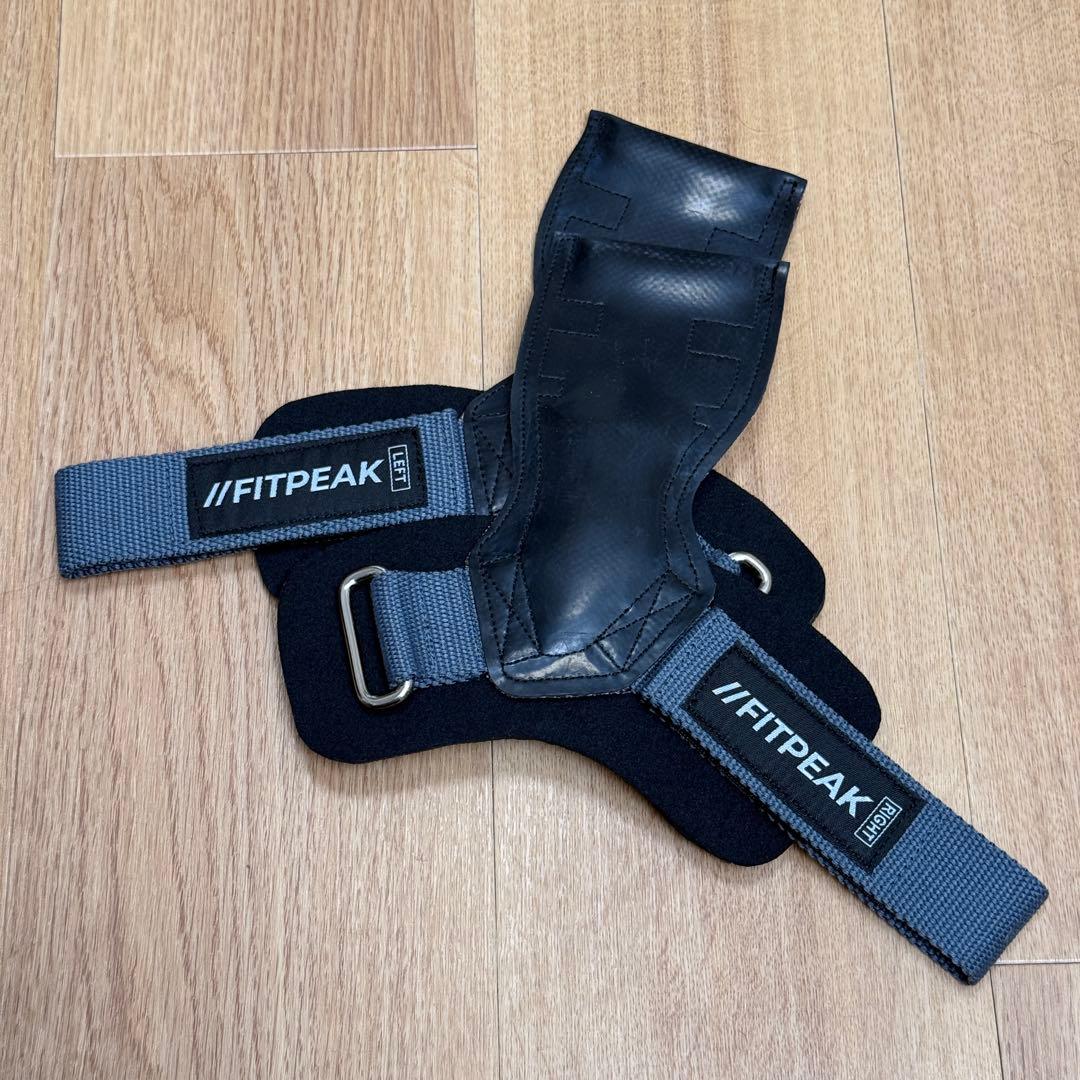 【筋トレ始めるならコレ！】 FITPEAK パワーグリップ/リストラップセット