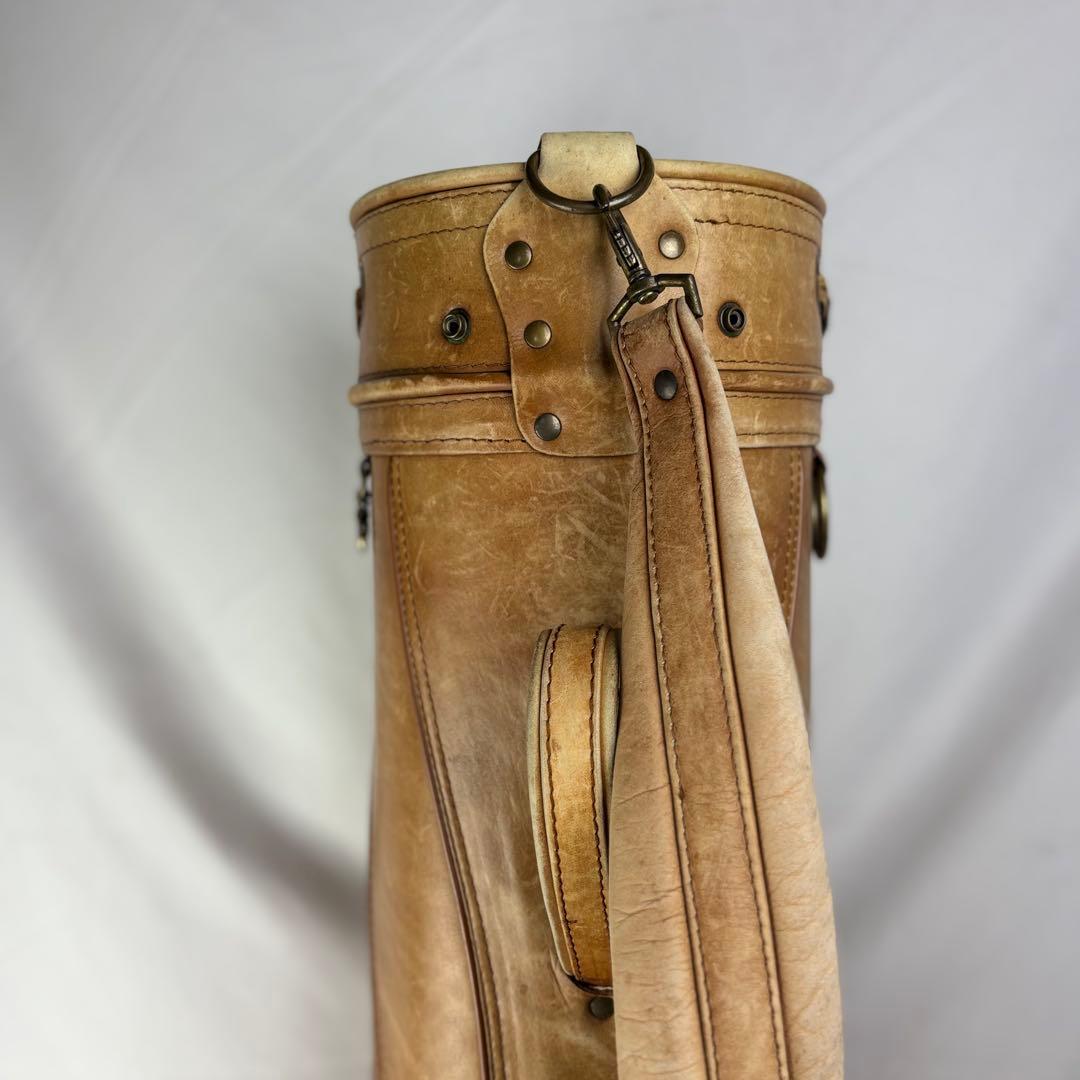 NATURAL LEATHER ナチュラルレザー キャディバッグ ゴルフバッグ