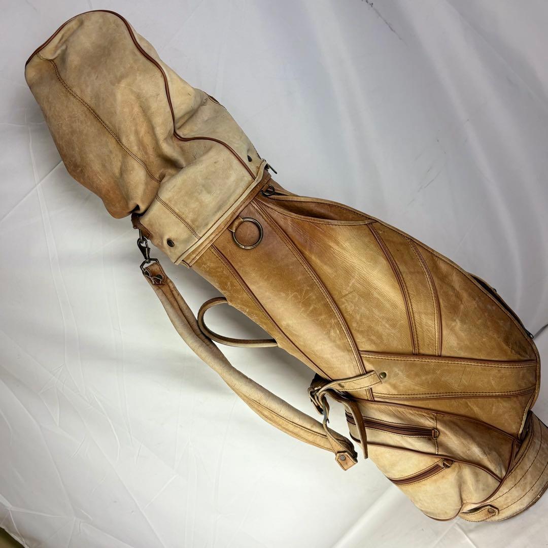 NATURAL LEATHER ナチュラルレザー キャディバッグ ゴルフバッグ