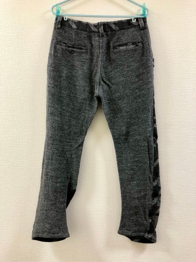 『MARK&LONA』マークアンドロナ パンツ 千鳥格子柄 グレーチェック　L