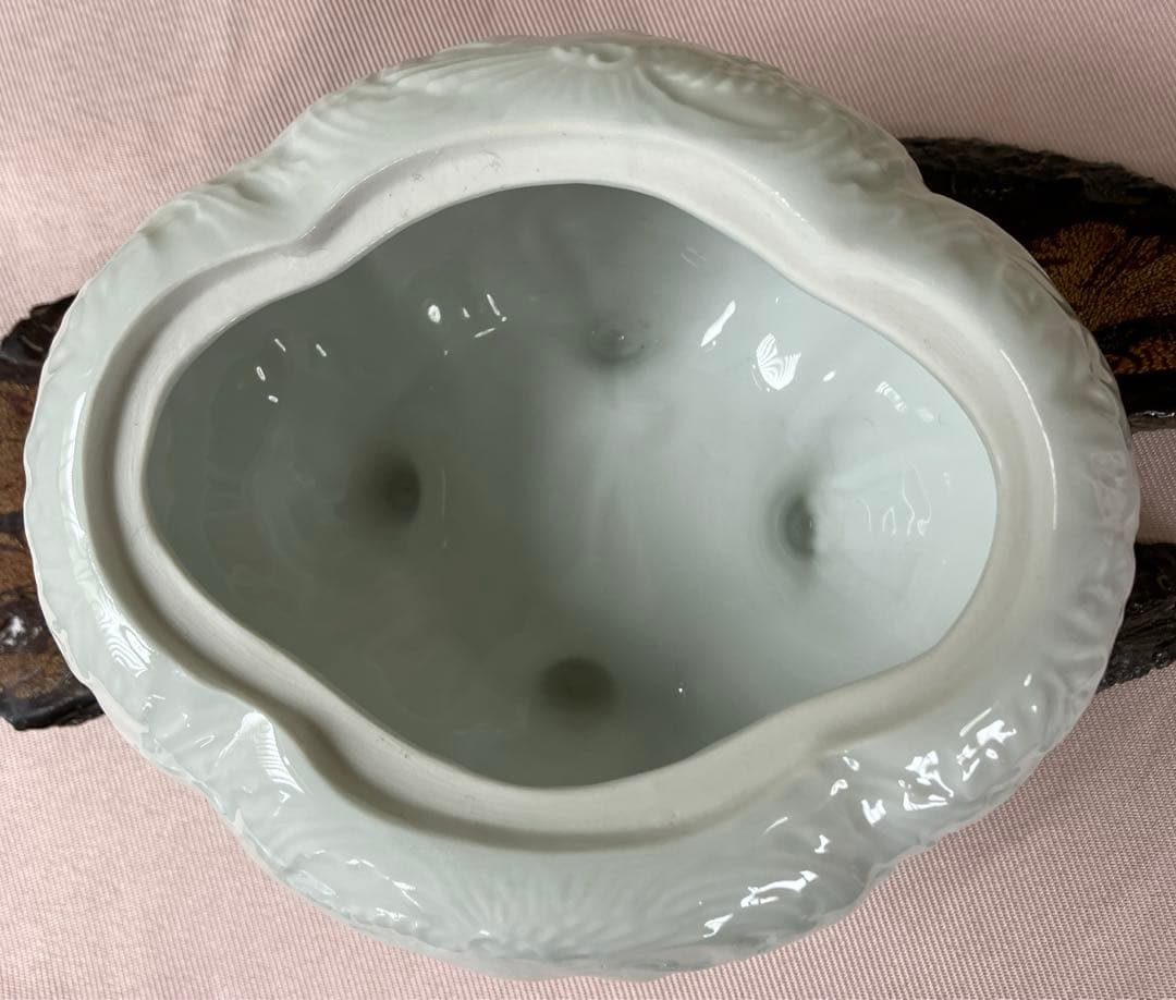 白磁　香炉　アンティーク　名有　茶道具　仏具
