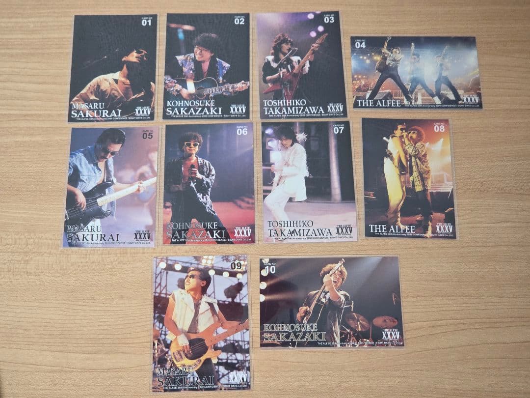 THE ALFEE 35th 2009 CONFIDENCE トレカ 10種