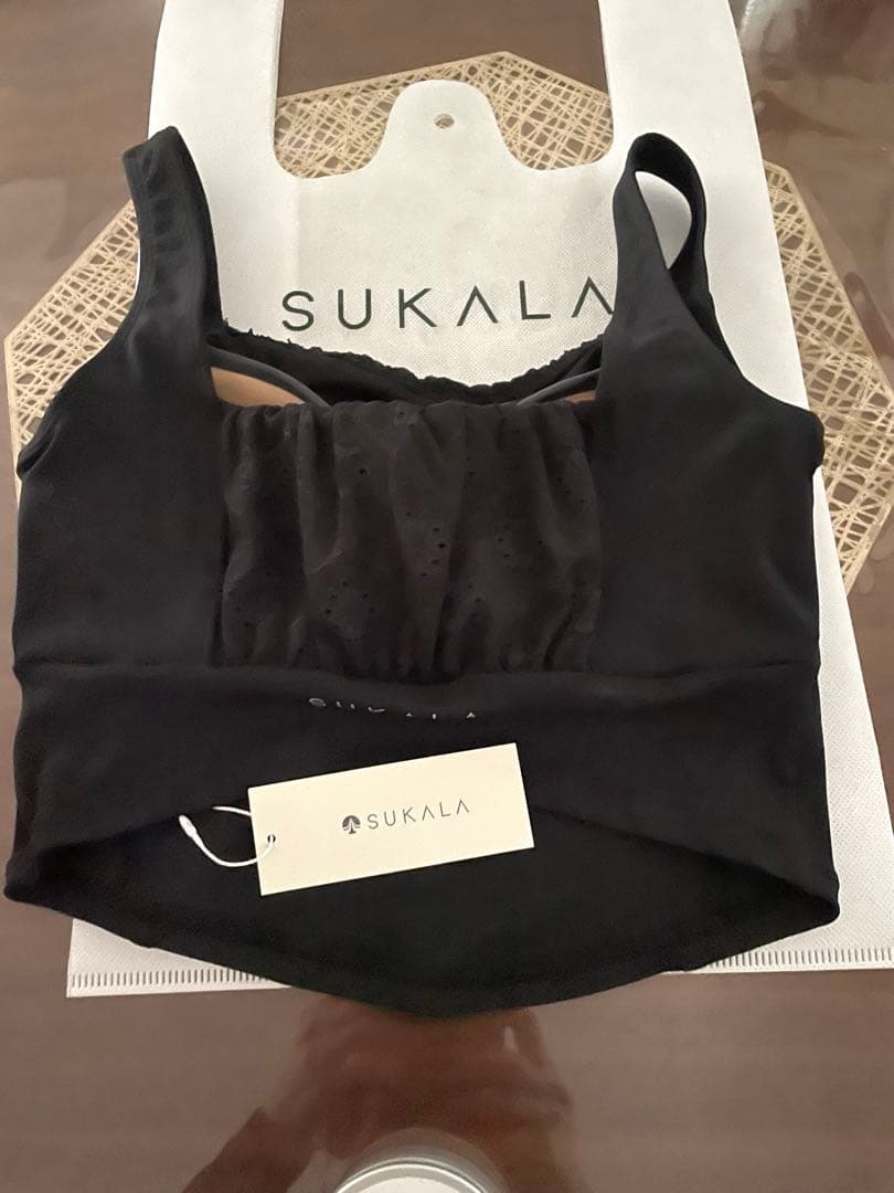セット売り SUKALA フラワーレースブラトップ　 ブラックS ・バーム