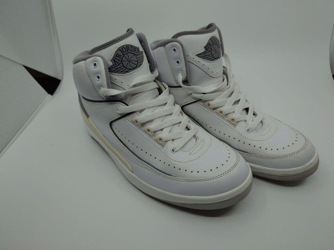 NIKE Air Jordan 2 ホワイト/グレー 27cm UK8