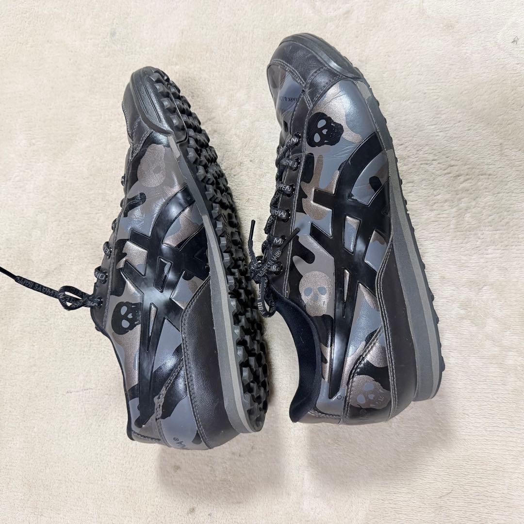 MARK&LONA × ASICS 27cm スカル カモフラ ブラック