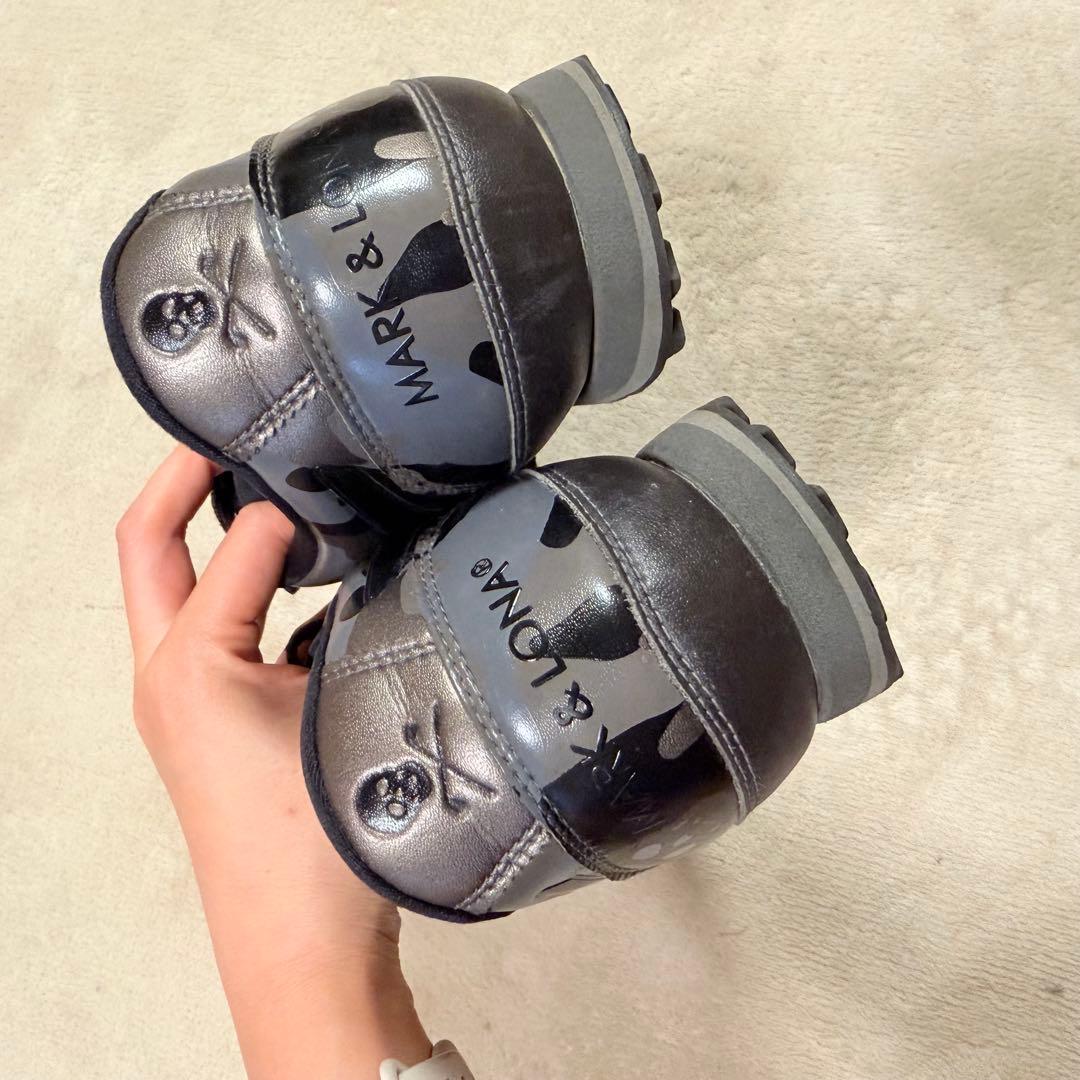 MARK&LONA × ASICS 27cm スカル カモフラ ブラック