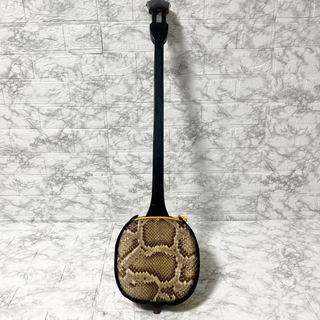 三味線 本蛇皮 弦楽器 和楽器 楽器 アート 三味線本体 現状品