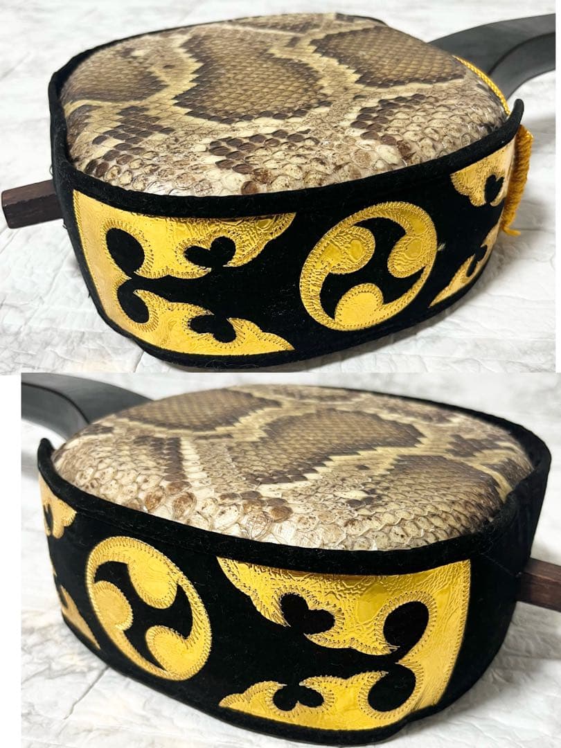 三味線 本蛇皮 弦楽器 和楽器 楽器 アート 三味線本体 現状品