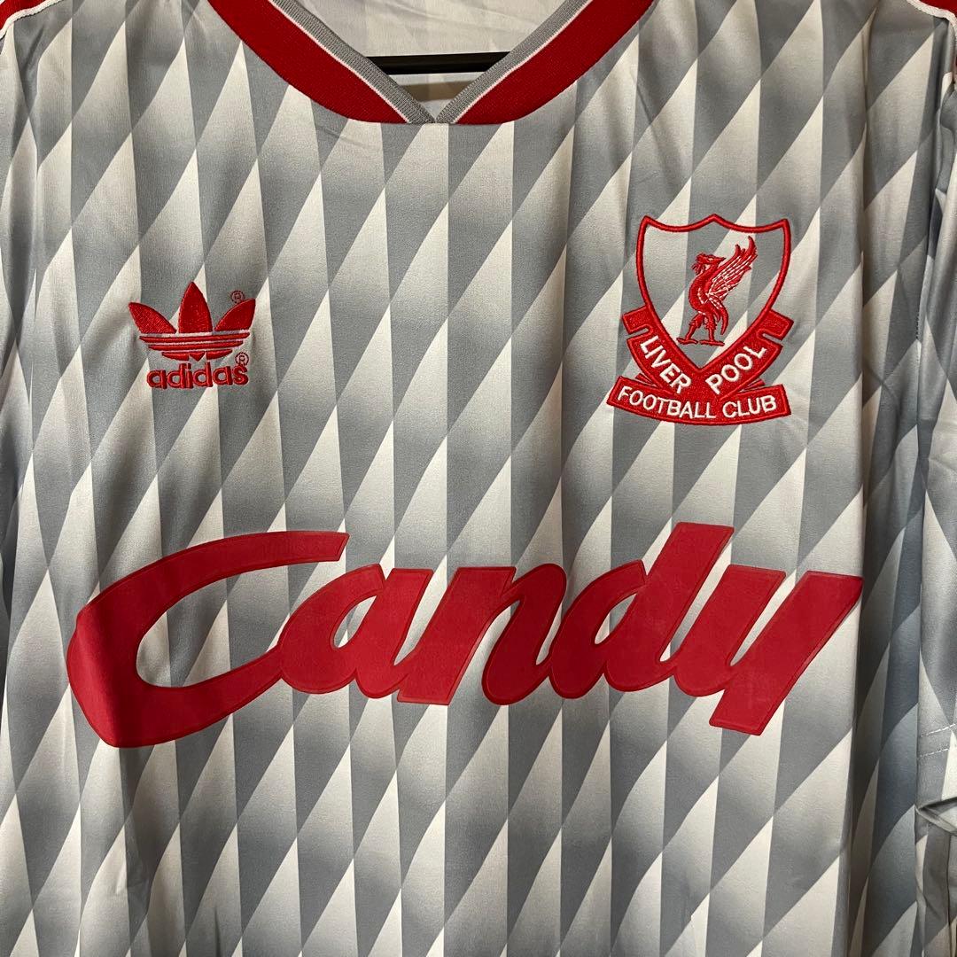リバプール1989/91away復刻サッカーユニフォーム　イアンラッシュ