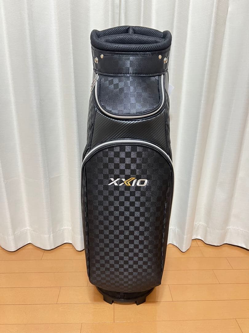 XXIO ゴルフバッグ ブラック チェック柄